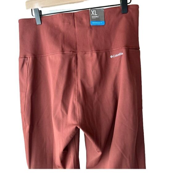 NWT COLUMBIA Women's Uphill Edge Leggings Size 14/XL Cayenne Red - Picture 3 of 6